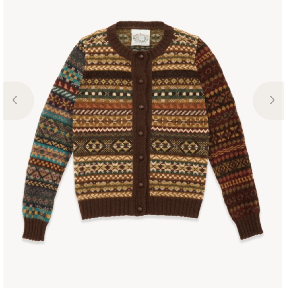 YMC Fairisle Knitted Cardigan